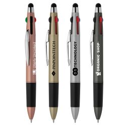 Stylo bille stylet 4 couleurs publicitaire express Goldstar Quattro Softy