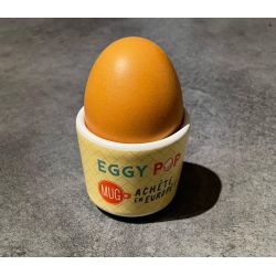 Coquetier Eggy pop en céramique personnalisable fabriqué en Europe