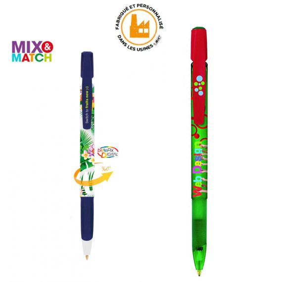 Stylos personnalisables BIC Media Clic Grip Digital