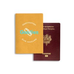 Protège passeport publicitaire en simili cuir