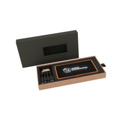 Powerbank publicitaire wireless wood 5000 SCX design Logo lumineux 