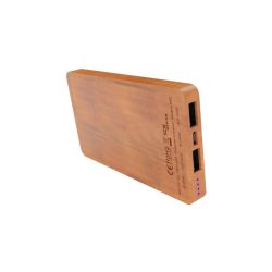 Powerbank publicitaire wireless extra wood 5000 SCX design Logo lumineux 