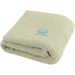 Serviette publicitaire de bain Sophia de 30 x 50 cm en coton de 450 g/m²