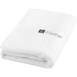 Serviette publicitaire de bain Charlotte de 50 x 100 cm en coton de 450 g/m²