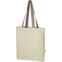 Sac publicitaire shopping Rainbow de 5 l en coton recyclé 180 g/m²