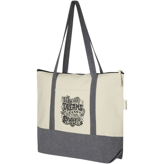 Hello-Bags Porte-Monnaie Coton - Petit Sac Avec Fermeture Éclair Et Message Inspirant | Noir