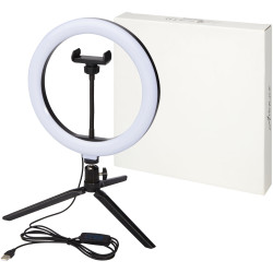 Lampe publicitaire anneau Studio avec support de téléphone et trépied