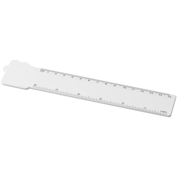 Règle Carrée En T En Acrylique Transparent - 15 Cm - Double échelle Cm/pouces - Pour Dessin, Scrapbooking Et Travaux Manuels - 6