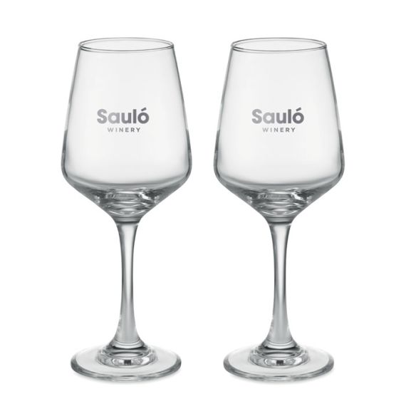 Set publicitaire de 2 verres à vin