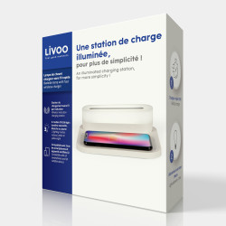 Lampe publicitaire de chevet chargeur sans fil rapide