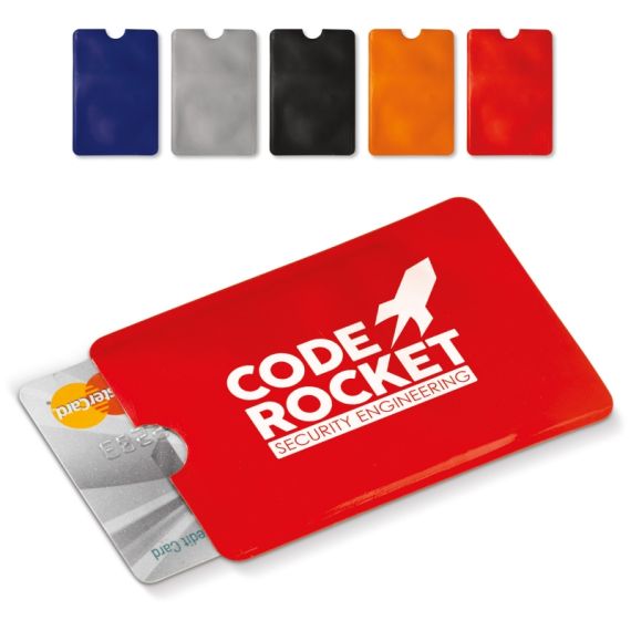 Porte-cartes publicitaire bancaire anti-RFID Souple