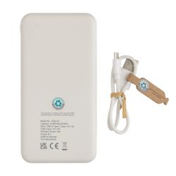 Powerbank publicitaire avec induction en plastique recyclé RCS écologique Powerbank publicitaire avec induction en plastique recyclé RCS écologique