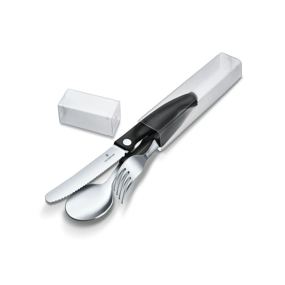 Set publicitaire de couverts et couteau d’office pliants Swiss Classic Victorinox