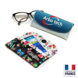Étui à lunettes personnalisable en velours fabriqué en France