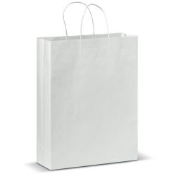 Sac papier kraft express fabriqué en Europe personnalisé en quadrichromie 100g FSC 32x12x41 cm