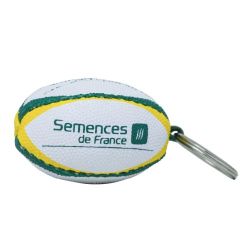 Porte-clés ballon de rugby personnalisable