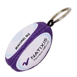 Porte-clés ballon de rugby personnalisable