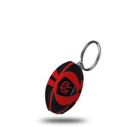 Porte-clés ballon de rugby personnalisable