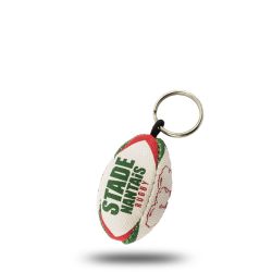 Porte-clés ballon de rugby personnalisable