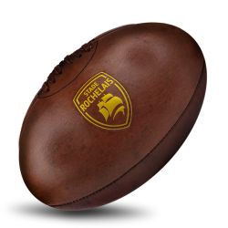 Ballon de rugby vintage taille 5 personnalisable en simili cuir
