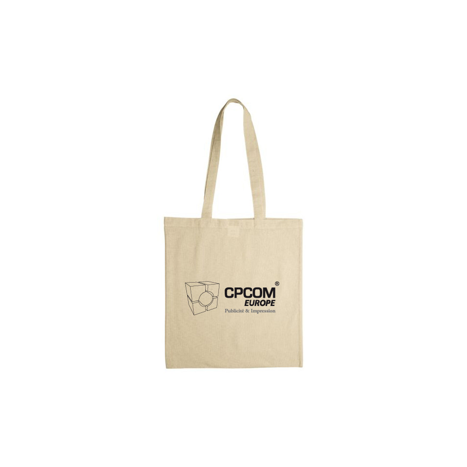 Sac shopping coton personnalisable 140 gr/m2 certifié OEKO-TEX