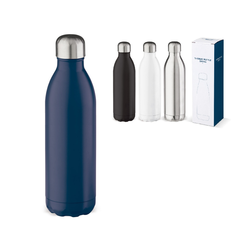 Bouteille isotherme personnalisée double paroi acier inox alimentaire étanche 1000 ml