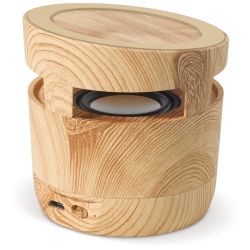 Enceinte 3W et chargeur sans fil 5W en bois personnalisable