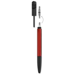 Stylo bille multifonctions outils support téléphone 6 en 1 personnalisable