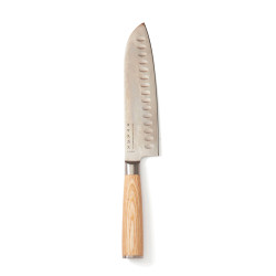 Couteau publicitaire Santoku Hattasan Damascus VINGA