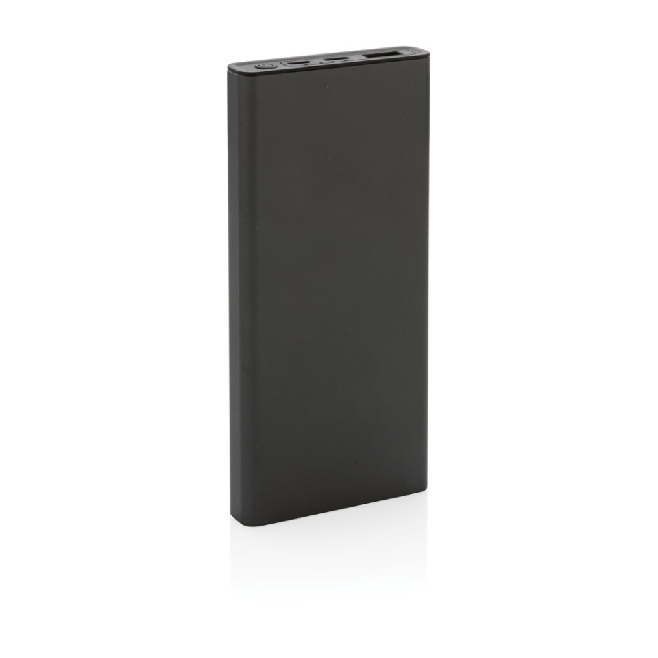 Powerbank publicitaire 10.000 mAh et 18W en aluminium Terra RCS recyclé
