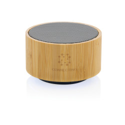 Enceinte publicitaire 3W en bambou FSC® et ABS RCS recyclée