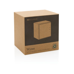 Haut-parleur publicitaire sans fil 5W en bambou FSC® Wynn recyclé