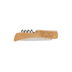 Couteau publicitaire en bois avec décapsuleur FSC®
