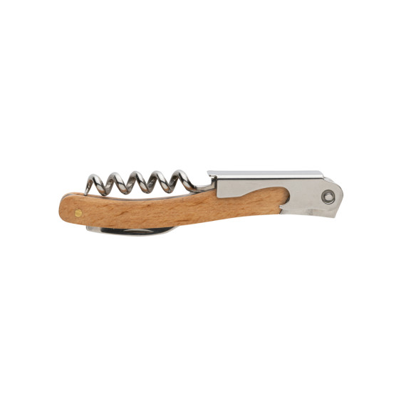 Tire-bouchon Personnalisable Avec Gravure - Manche En Bois Style T - Acier Inoxydable - Cadeau Pour Amateur De Vin
