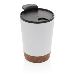 Tasse publicitaire à café en liège et en acier inoxydable GRS recyclée
