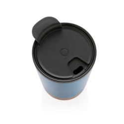 Tasse publicitaire à café en liège et en acier inoxydable GRS recyclée