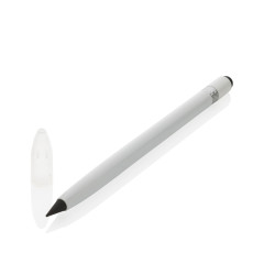 Crayon publicitaire sans encre en aluminium avec gomme