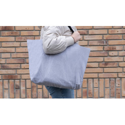 Grand sac publicitaire tote en toile 240 g/m²e non teintée Aware™ recyclé