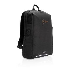 Sac publicitaire à dos avec port USB ordinateur 15,6' Swiss Peak AWARE™ recyclé