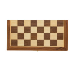 Jeu publicitaire d'échecs pliable en bois FSC®