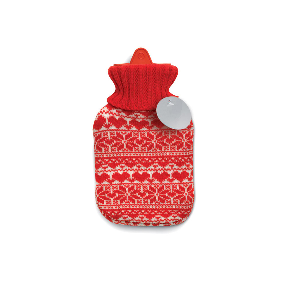 Bouillotte personnalisée en tissu jersey motif nordique