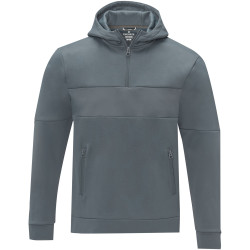 Sweat publicitaire à capuche anorak à demi zip Sayan pour homme