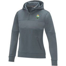 Sweat publicitaire à capuche anorak à demi zip Sayan pour femme Sweat publicitaire à capuche anorak à demi zip Sayan pour femme