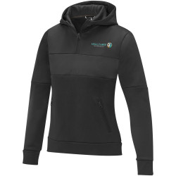 Sweat publicitaire à capuche anorak à demi zip Sayan pour femme Sweat publicitaire à capuche anorak à demi zip Sayan pour femme