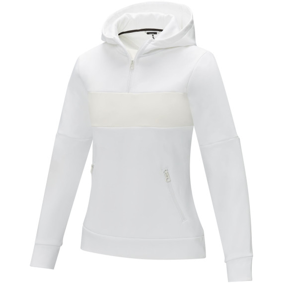 Sweat publicitaire à capuche anorak à demi zip Sayan pour femme