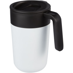 Tasse publicitaire Nordia de 400 ml recyclée à double paroi