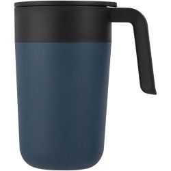 Tasse publicitaire Nordia de 400 ml recyclée à double paroi