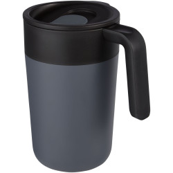 Tasse publicitaire Nordia de 400 ml recyclée à double paroi