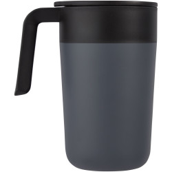 Tasse publicitaire Nordia de 400 ml recyclée à double paroi