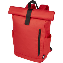 Sac publicitaire à dos Byron de 18 L en RPET GRS 15,6" avec dessus enroulable